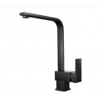 Aqua Matte Black Square Kitchen Sink Mixer